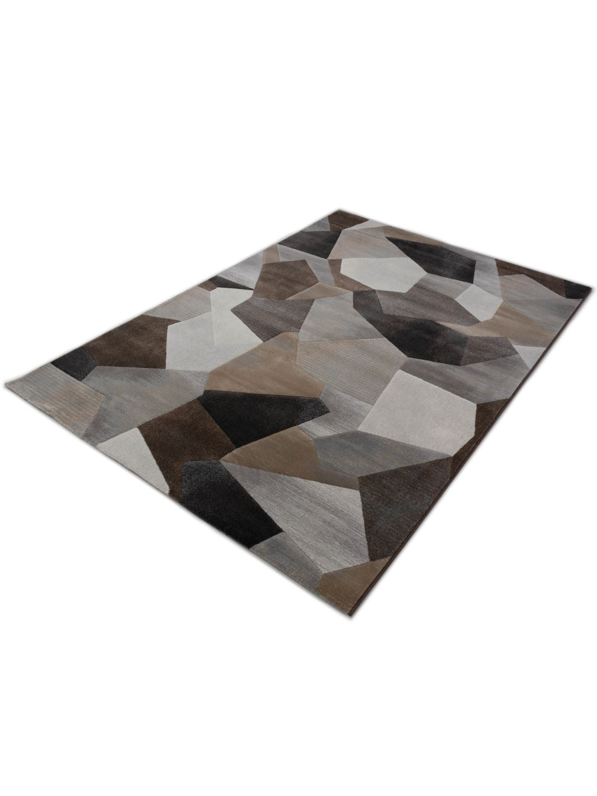 Alfombra geométrica Argentum 63925 9293