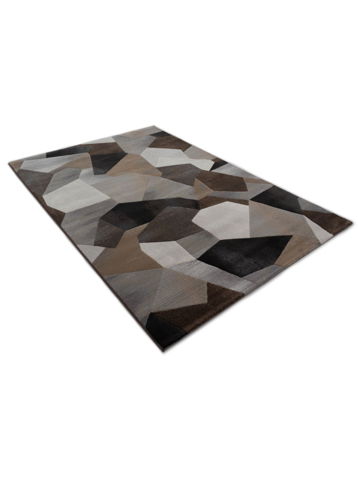 Alfombra geométrica Argentum 63925 9293