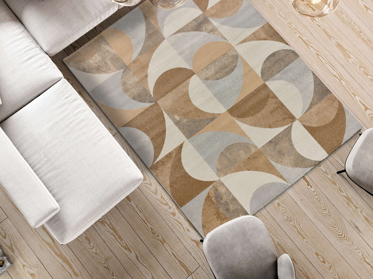 Alfombra Geométrica Cream 12651 02 Beige