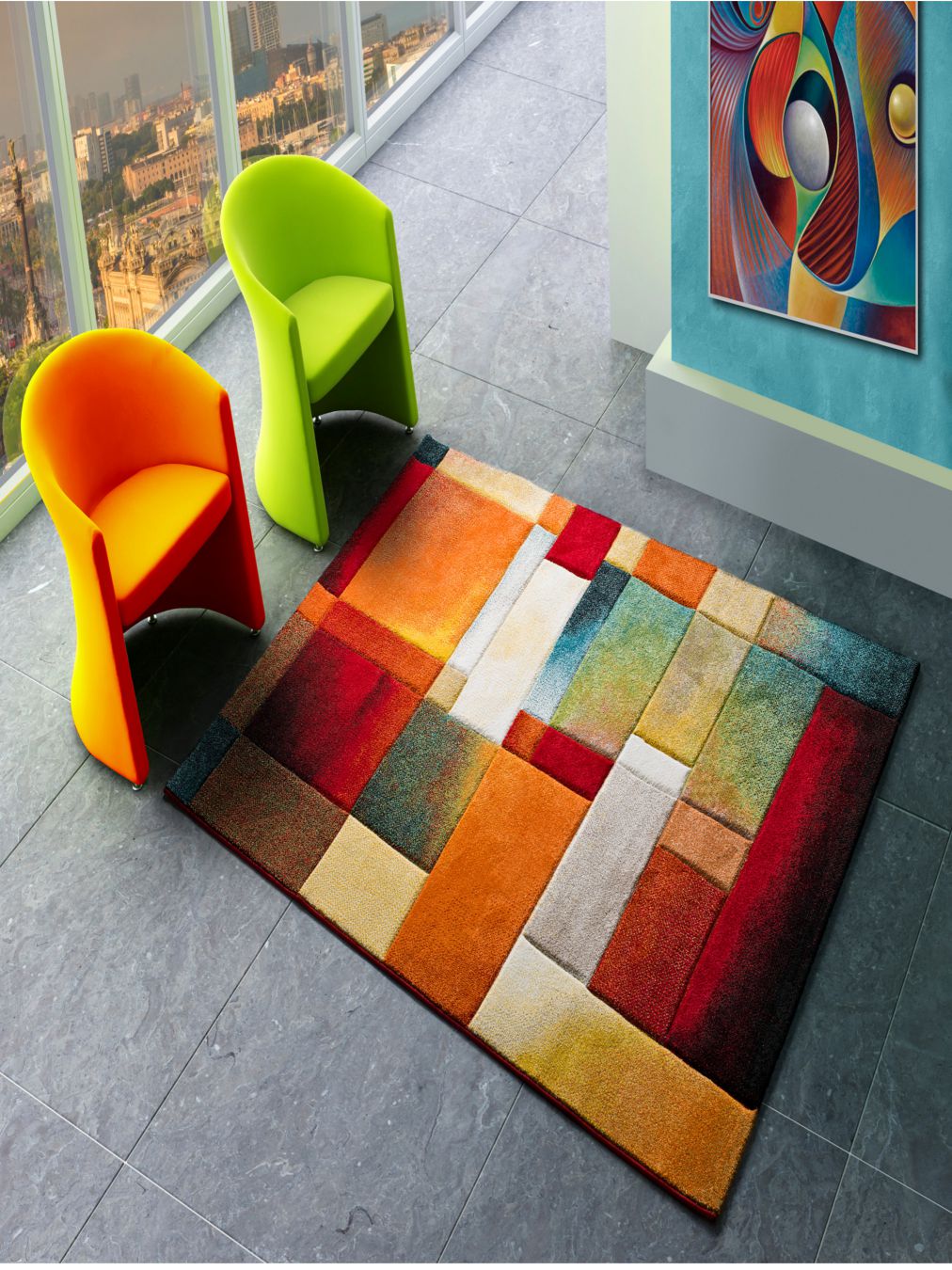Alfombra Matrix 21322-21 Multi