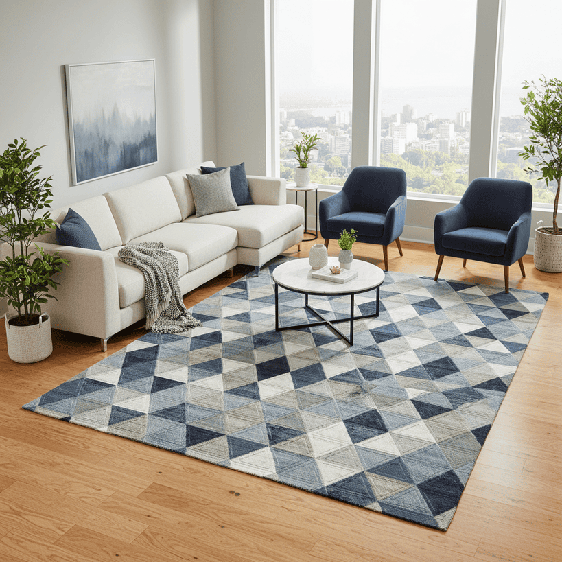 Alfombra moderna ARGENTUM 63263 5161