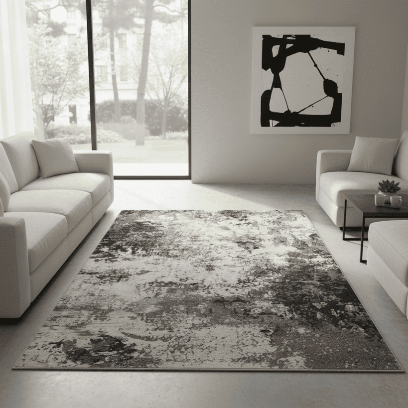 Alfombra moderna ARGENTUM 63395 7656