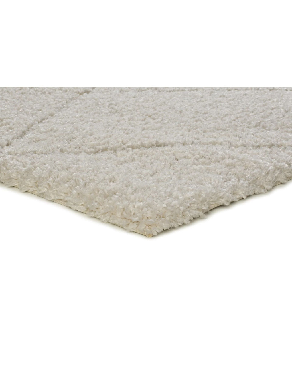 Alfombra shaggy estilo escandinavo Atesa 80260 Blanco