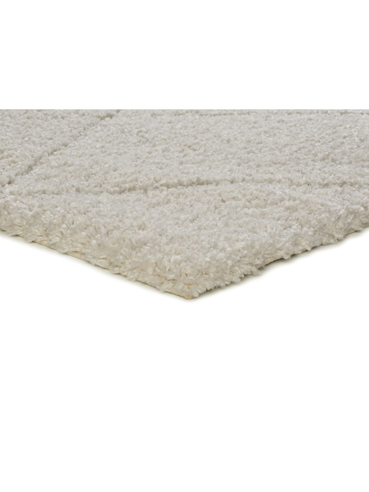 Alfombra shaggy estilo escandinavo Atesa 80260 Blanco