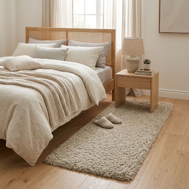 Alfombra shaggy Twilight 6926 White