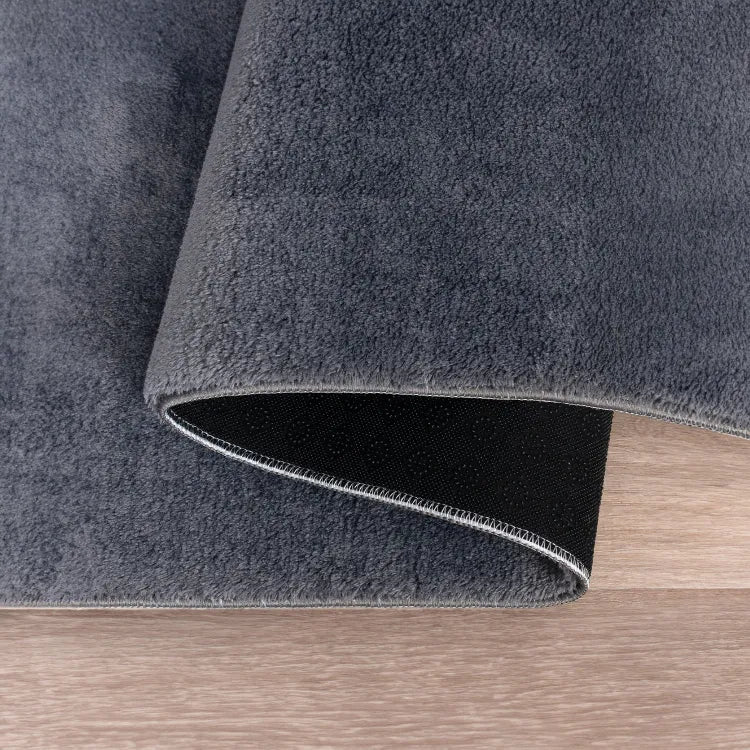 Alfombra Salón Moderna Unicolor Lavable Antideslizante Pelo Corto y Suave 120x170cm