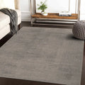 Alfombra Salón Moderna Unicolor Lavable Antideslizante Pelo Corto y Suave 120x170cm Gris